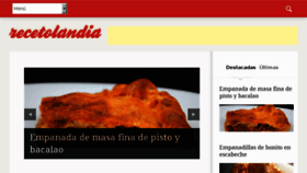 What Recetolandia.com website looked like in 2017 (6 years ago)