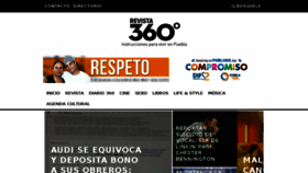 What Revista360grados.com website looked like in 2017 (6 years ago)