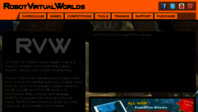 What Robotvirtualworlds.com website looked like in 2017 (6 years ago)