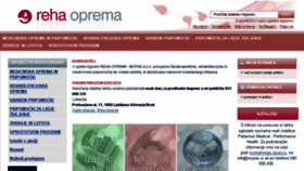 What Reha-oprema.com website looked like in 2017 (6 years ago)