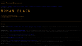 What Romanblack.com website looked like in 2017 (6 years ago)