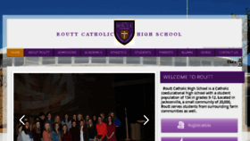 What Routtcatholic.com website looked like in 2017 (6 years ago)