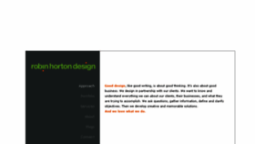 What Robinhortondesign.com website looked like in 2017 (6 years ago)
