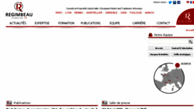 What Regimbeau.fr website looked like in 2017 (6 years ago)