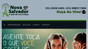 What Radionovasalvadorfm.com.br website looked like in 2017 (6 years ago)