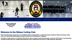 What Rideaucurlingclub.com website looked like in 2017 (6 years ago)