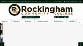 What Rockinghamcc.edu website looked like in 2017 (6 years ago)