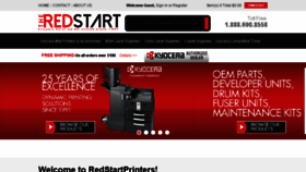 What Redstartprinters.com website looked like in 2017 (6 years ago)