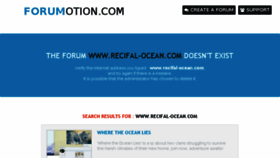 What Recifal-ocean.com website looked like in 2017 (6 years ago)