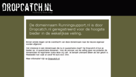 What Runningsupport.nl website looked like in 2017 (6 years ago)