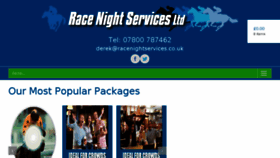 What Racenightservices.co.uk website looked like in 2017 (6 years ago)