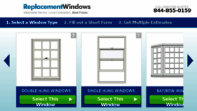 What Replacementwindows.net website looked like in 2017 (6 years ago)