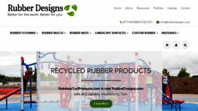 What Rubberdesigns.com website looked like in 2017 (6 years ago)