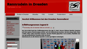 What Rennrodeln-dresden.de website looked like in 2017 (6 years ago)