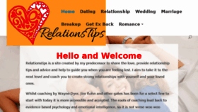 What Relationstips.com website looked like in 2017 (6 years ago)
