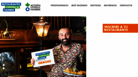 What Restaurantescontraelhambre.org website looked like in 2017 (6 years ago)