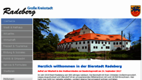 What Radeberg.de website looked like in 2017 (6 years ago)