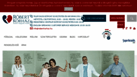 What Robertklinika.hu website looked like in 2017 (6 years ago)