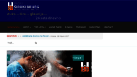 What Radiosirokibrijeg.com website looked like in 2017 (6 years ago)