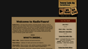 What Radioyears.com website looked like in 2017 (6 years ago)