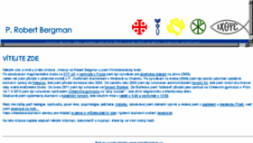 What Robertbergman.cz website looked like in 2017 (6 years ago)