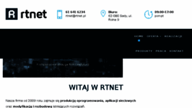 What Rtnet.pl website looked like in 2017 (6 years ago)