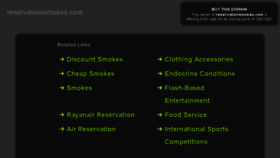 What Reservationsmokes.com website looked like in 2017 (6 years ago)