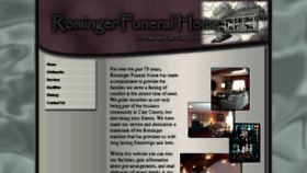 What Romingerfuneralhome.com website looked like in 2017 (6 years ago)