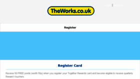What Rewards.theworks.co.uk website looked like in 2017 (6 years ago)