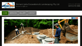 What Richardvellaexcavations.com.au website looked like in 2017 (6 years ago)