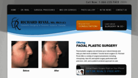 What Rivalcosmeticsurgery.com website looked like in 2017 (6 years ago)