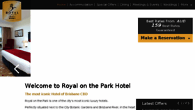 What Royalonthepark.com.au website looked like in 2017 (6 years ago)