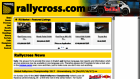 What Rallycross.com website looked like in 2017 (6 years ago)