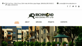 What Richmondbuilders.in website looked like in 2017 (6 years ago)