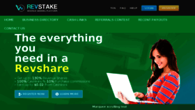 What Revstake.com website looked like in 2017 (6 years ago)