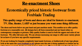 What Re-enactment-shoes.co.uk website looked like in 2017 (6 years ago)