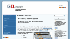 What Ribboncreator.de website looked like in 2017 (6 years ago)