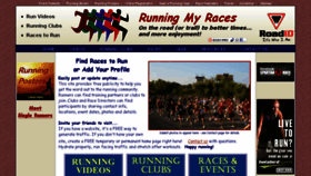 What Runningmyraces.com website looked like in 2017 (6 years ago)