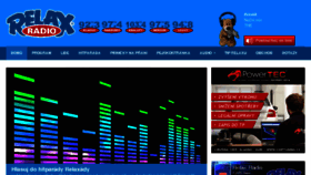 What Radio-relax.cz website looked like in 2017 (6 years ago)