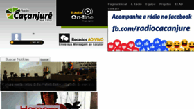 What Radiocacanjure.com.br website looked like in 2017 (6 years ago)