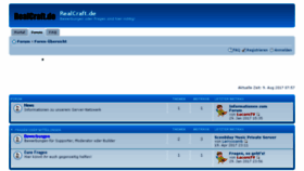 What Realcraft.de website looked like in 2017 (6 years ago)
