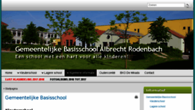 What Rodenbachschool.be website looked like in 2017 (6 years ago)