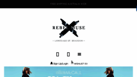 What Rebelmuse.com.au website looked like in 2017 (6 years ago)