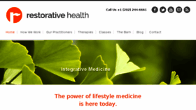 What Restorativehealth.org website looked like in 2017 (6 years ago)