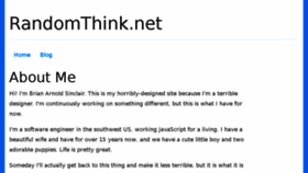 What Randomthink.net website looked like in 2017 (6 years ago)