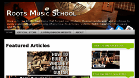 What Rootsmusicschool.org website looked like in 2017 (6 years ago)