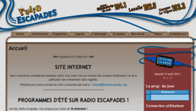 What Radioescapades.org website looked like in 2017 (6 years ago)
