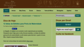 What Riscosedesenhos.com.br website looked like in 2017 (6 years ago)