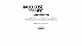 What Rauchlosefreiheit.de website looked like in 2017 (6 years ago)