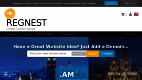 What Regnest.com website looked like in 2017 (6 years ago)